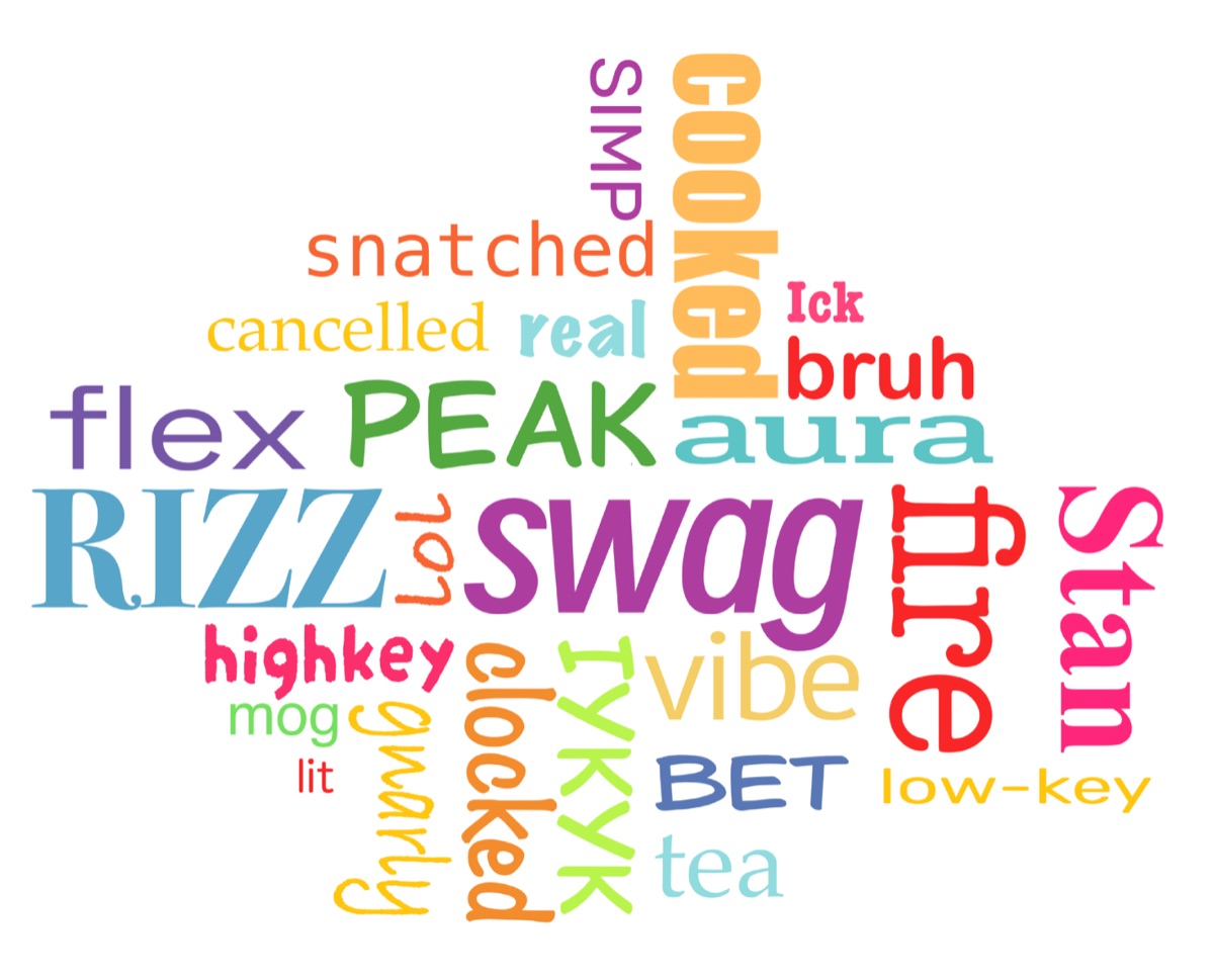 Gen Z Words, the design that covers the panel edge to edge